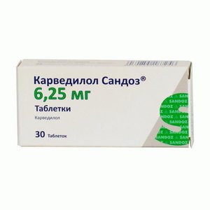 Карведилол Сандоз таб. 6,25мг №30 овес для лечения сахарного диабета и болезней печени