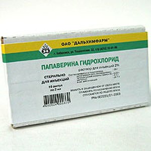 Папаверин г/хл р-р д/ин. 2% 2мл №10