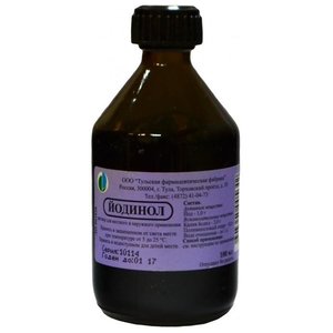 

ЙОДИНОЛ 100МЛ ФЛАК Р-Р Д/МЕСТ/НАРУЖ