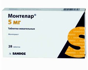 Монтелар таб. жев. 5мг №28