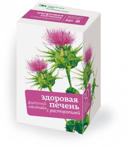 

Фиточай Алтай N8 здоровая печень с расторопшей ф/п 2г №20