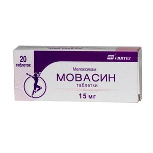 

Мовасин таб. 15мг №20