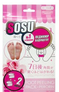 Носочки для педикюра Sosu с ароматом розы 2 пары sosu носочки для педикюра с ароматом розы perorin 2 пары