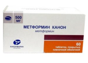 Метформин Канон таб. п/о 500мг №60 метформин канон таблетки п о плен 850мг 30шт