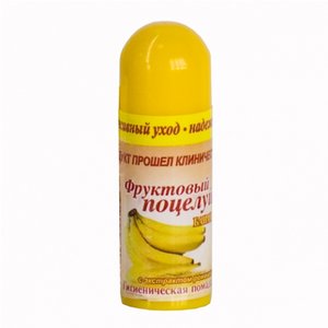 Купить Помада гигиеническая Фруктовый поцелуй 3.5г банан, СМ Мишель