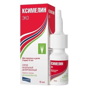 Ксимелин Эко спрей наз. 0,1% 140 мкг/доза 10мл