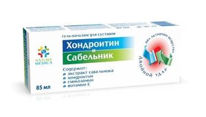 Натура Медика гель-бальзам хондроит/сабельник 85 мл