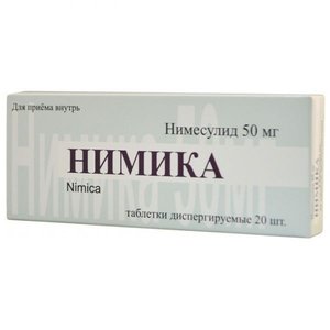 

Нимика таб. дисперг. 50мг №20