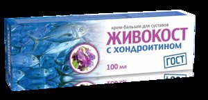 Живокост(окопник) с Хондроитином крем-бальзам д/суставов 100мл