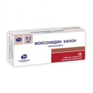 Моксонидин Канон таб. п/о 0,2мг №28 моксонидин канон таблетки п о плен 0 4мг 28шт